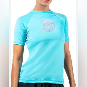 NWT Kanu Surf Rashguard Aqua Sz L